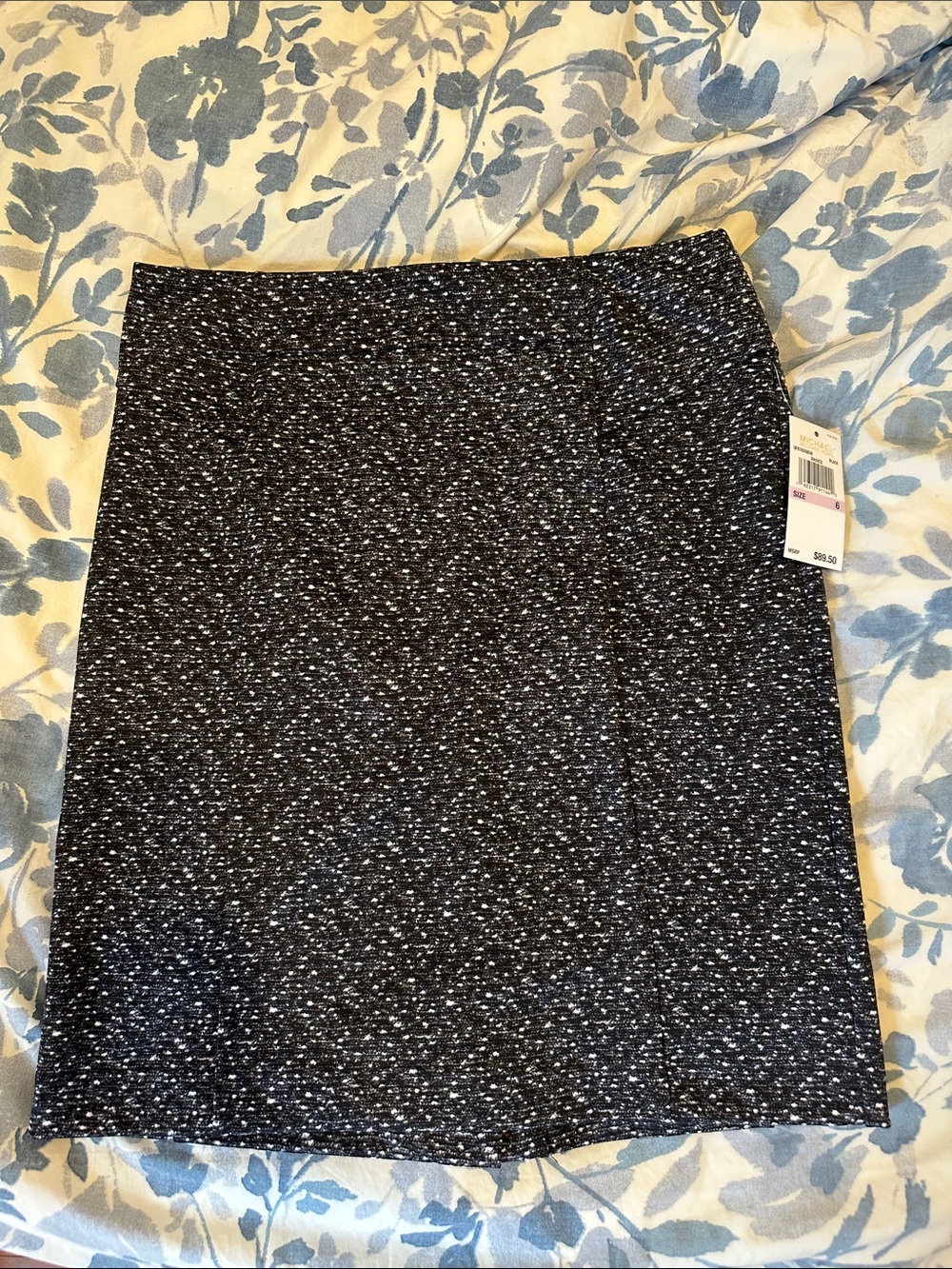 Michael Kors Black Speckled Pencil Skirt - size 6